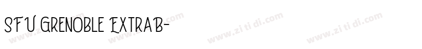 SFU Grenoble ExtraB字体转换